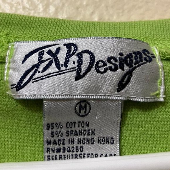 Vintage J.X.P. Designs Women's Light Green Short Sleeve Bodysuit Size Medium - Picture 6 of 7